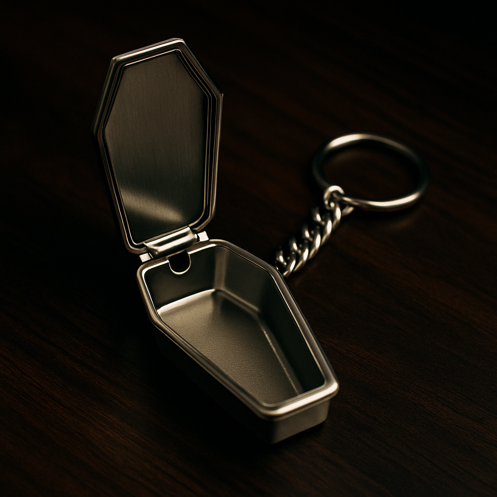 Mini Casket Ashtray Keychain