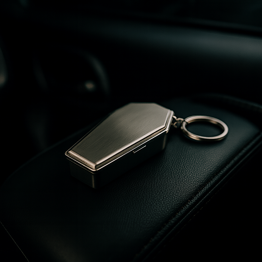 Mini Casket Ashtray Keychain